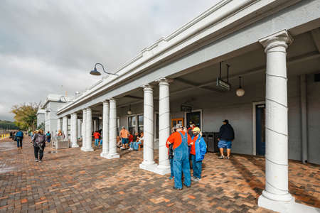 Williams, Arizona, USA - September 27, 2021 Historic Grand Canyon Railway station, Williams, Arizonaのeditorial素材