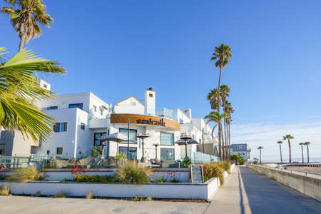 Pismo Beach, California, USA- December 15, 2021 Sandcastle Hotel located just steps from the Pismo...
