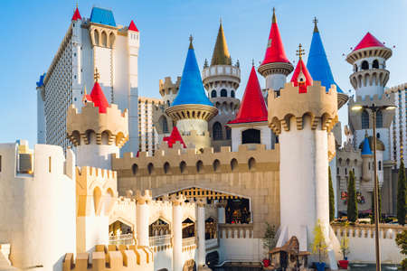 Las Vegas, Nevada, USA - May 4, 2022. Excalibur Hotel and Casino,  is located central on the Las Vegas Stripのeditorial素材