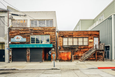 Monterey, California, USA - October 31, 2022. Doc Rickett's Pacific Biological Laboratories, a museum, a landmark on Cannery Row, Monterey, Californiaのeditorial素材