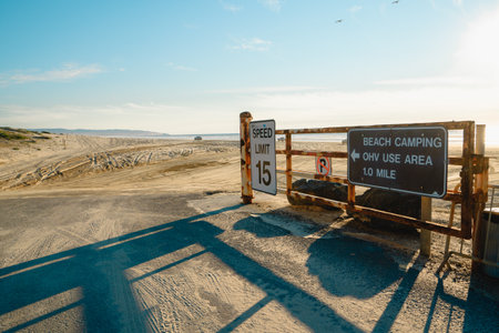 Oceano, California, USA -December 14, 2022. Oceano Dunes Vehicular Recreational Aria, California State Parkのeditorial素材