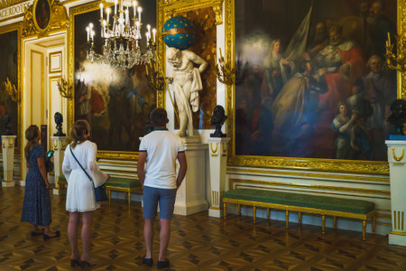 Warsaw, Poland - July 16, 2023. The Royal Castle, Old Town Warsaw, Poland. The Castle is a state museum and a national historical monument, served as the official royal residence of several Polish monarchs. Interiorのeditorial素材