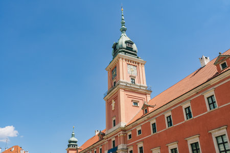 Warsaw, Poland - July 16, 2023. The Royal Castle, Old Town Warsaw, Polandのeditorial素材