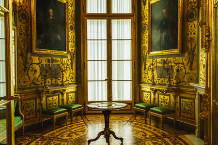 Warsaw, Poland - July 16, 2023. The Royal Castle, Old Town Warsaw, Poland. The Castle is a state museum and a national historical monument, served as the official royal residence of several Polish monarchs. Interiorのeditorial素材