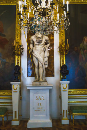 Warsaw, Poland - July 16, 2023. The Royal Castle, Old Town Warsaw, Poland. The Castle is a state museum and a national historical monument, served as the official royal residence of several Polish monarchs. Interiorのeditorial素材