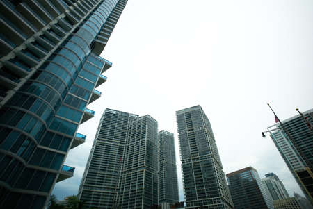 Skyscrapers in America. Construction. Real estate market in US cities.の写真素材