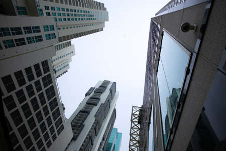 Downtown of the city of Miami, USA. Beautiful skyscraper in Miami.の写真素材