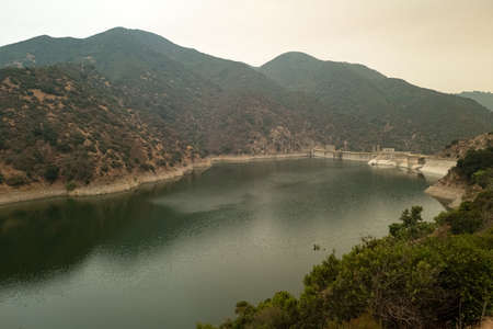 California Water Reserves. Water in the mountains near Los Angeles. Ecology and nature, US.の写真素材