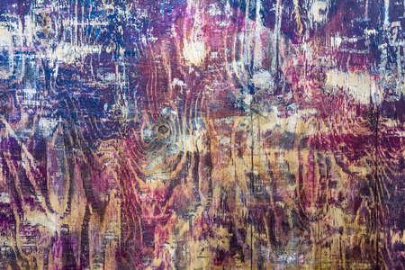 Abstract texture background. Planks contrasting yellow green brown orange acid color.の写真素材