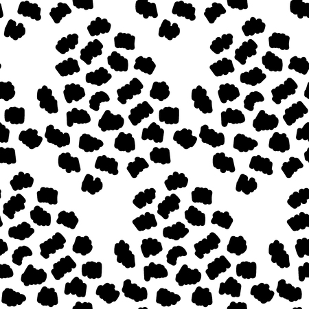 Seamless spot abstract black background. Modern Vector designのイラスト素材