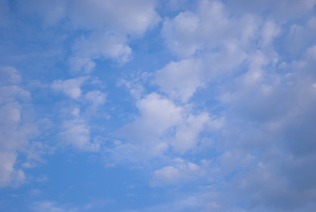 clouds in the blue skyの写真素材