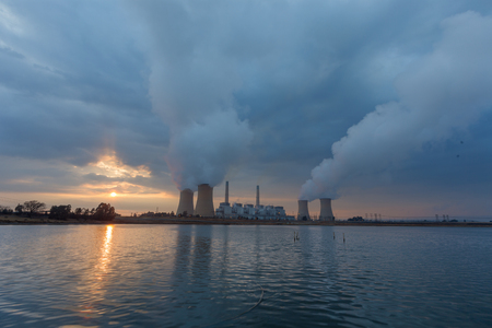 Steam from the Power stationの写真素材