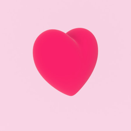 Velvet Realistic 3D Hearts. Romantic Valentine Heart. 3D rendering illustration. 
For Wedding, Anniversary, Birthday, Valentine's Day, Party Invitations, Scrapbooking.の写真素材