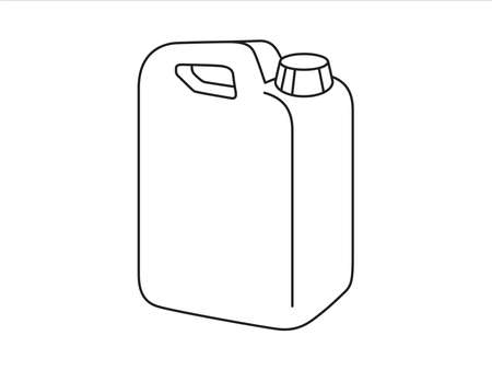 Canister icon. Vector icon of Oil canister. Gasoline icon vector.のイラスト素材