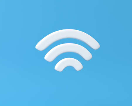 3D WiFi icon. WiFi symbol for web, internet.