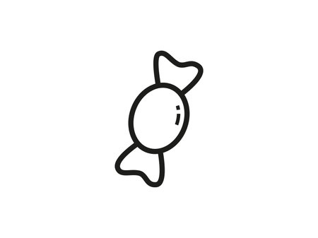 Candy Icon. Sweets for children, pastry shops. Vector illustration.のイラスト素材