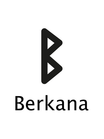 Berkana Runes. Complete collection of Rune alphabet, futhark. Writing ancient Germans. Vector Mystical symbols. 
Esoteric, occult, magic illustration for Tattoos.のイラスト素材