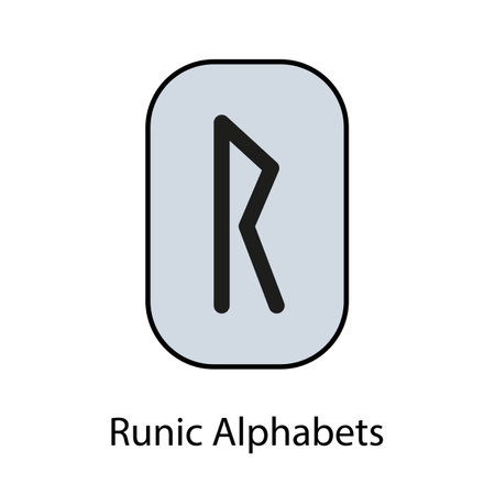 Runic Alphabets. Complete collection of Rune alphabet, futhark. Writing ancient Germans. Vector Mystical symbols. 
Esoteric, occult, magic illustration for Tattoos.のイラスト素材