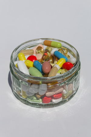 glass colored pills / capsules / Medicine - Medicalの写真素材