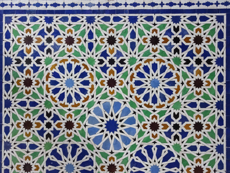 oriental decoration, seamless pattern, arabic mosaic