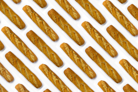 baguette isolated on white background - breadの写真素材