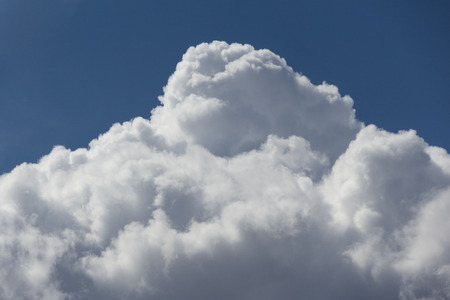 blue sky and white cloud - cloudscape detailの写真素材