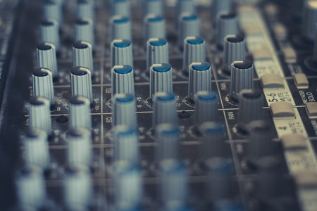 music mixer - studio equipment macro
