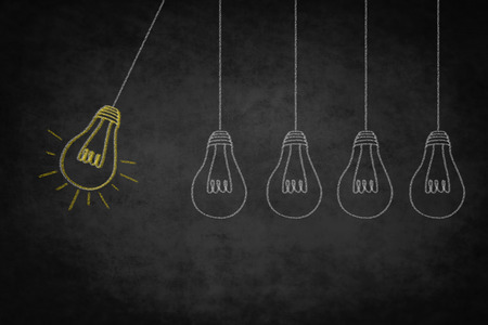 idea concept - creativity symbol - good idea illustrationの写真素材