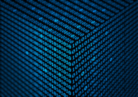 binary code background - digital ones and zerosの写真素材