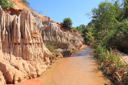 fairy stream in Mui Ne , Vietnamの写真素材