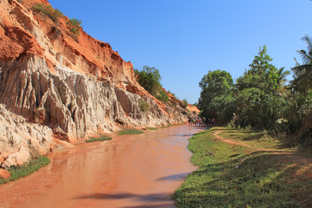 fairy stream in Mui Ne , Vietnamの写真素材