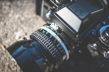 Vintage analog camera - photography conceptの写真素材