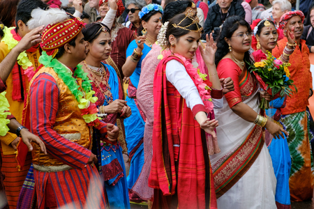 People at Carnival of Cultures (Carnival of Cultures) in Berlin, Germany.のeditorial素材