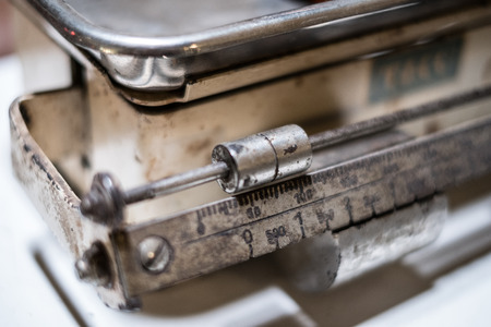 old scale closeup , vintage scale macroの写真素材