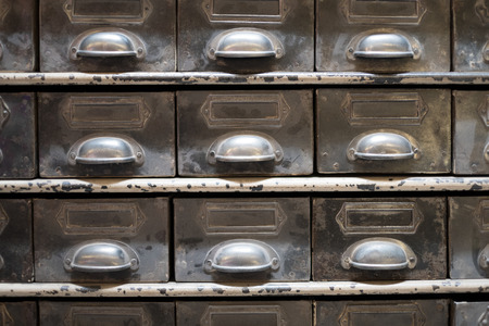 old  drawer , vintage archive cabinet -  vintage furnitureの写真素材