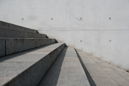 stairs outdoor and concrete background - stairway, building exteriorの写真素材