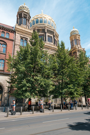 Berlin, Germany - june 2018:  The Neue Synagoge (New Synagogue)  in Berlin, Germanyのeditorial素材