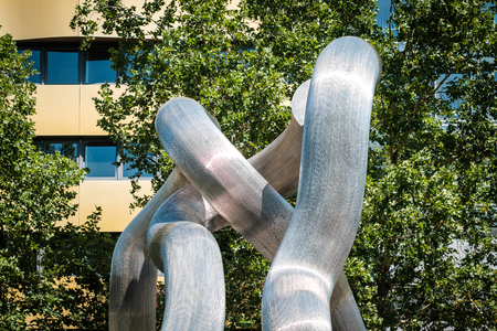 Detail of the Broken Chains sculpture at Kurfuerstendamm in Berlinのeditorial素材