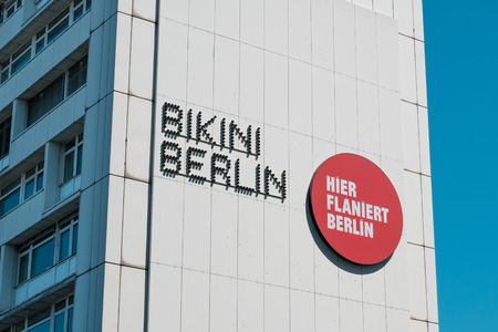 Advertising for Bikini Haus Berlin, a shopping mall at Kurfuerstendamm in Berlinのeditorial素材
