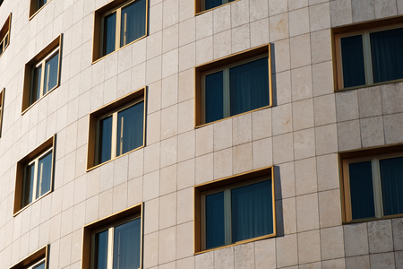 windows on building facade - real estate concept