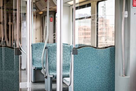 Inside S-Bahn train in Berlin, Germany