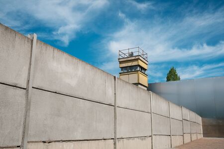 The Berlin Wall Memorial, former border between East and West Berlinのeditorial素材