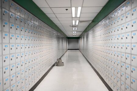 p. o. box, mail box or p o boxes  with numbresの写真素材