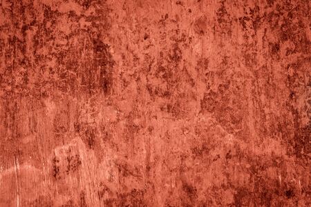 red painted concrete wall, vintage textureの写真素材