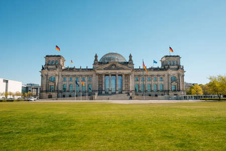 The German Reichstag building (Bundestag)のeditorial素材