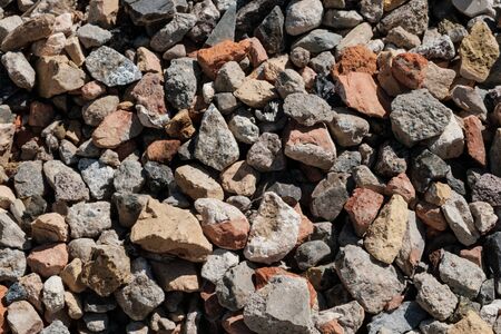 mixed stones for construction material  -の写真素材