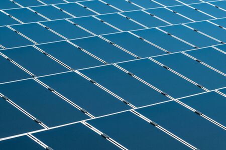 solar panels closeup photovoltaic  power plantの写真素材