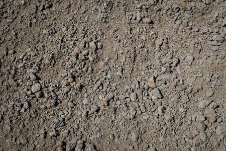gravel and construction sand closeup -の写真素材