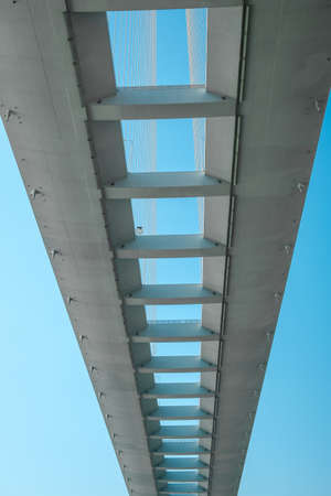 bridge isolated on blue sky.の写真素材