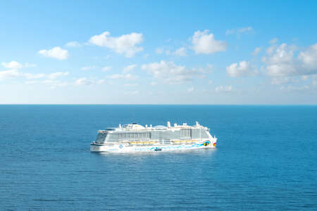 Tenerife, Spain - November, 2020: Aida Cruise Ship on Oceanのeditorial素材